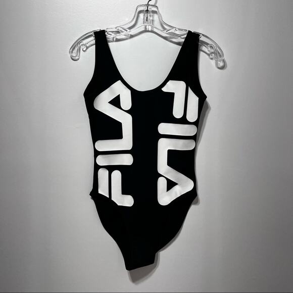 FILA Henrietta Bodysuit Sleeveless in Black/White Size XS - Picture 9 of 11